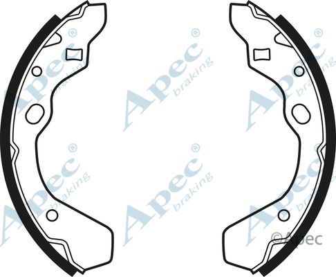 APEC BRAKING stabdžių trinkelių komplektas SHU470